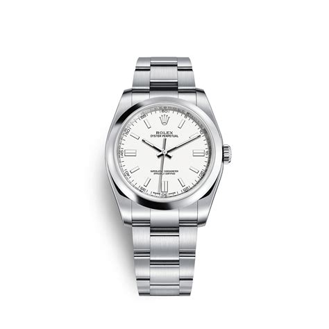 rolex oyster perpetual 36 mm white